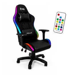 Fekete LED világításos gamer szék KO54
