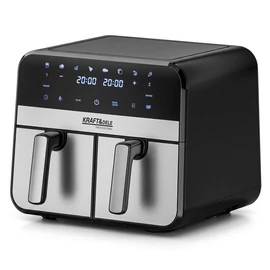 Kraft&amp;Dele AIRFRYER 9L 2500W KÉT REKESZES FRITŐZ 4,5L + LCD KD4180