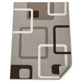 Szürke-barna geometrikus mintás modern szőnyeg 150 x 230 cm BPC-16