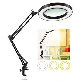 Asztali LED lámpa, 8x nagyítóval holm8276