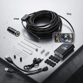 WIFI endoszkóp kamera 10 méteres,8mm kábel átmérő holm8461