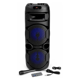 Bluetooth karaoke hangfal mikrofonnal, távirányítóval, RGB világítással ZQS2801