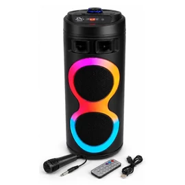 Sing-e Bluetooth hangfal RGB LED világítással, mikrofonnal és távirányítóval ZQS6220