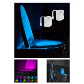 2 db mozgásérzékelős WC LED világítás 16 színnel KW8280056