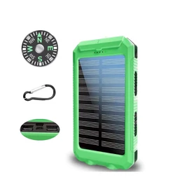 HXEternal 20000mAh napelemes power bank zöld VT9493185-Z