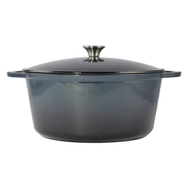 Perfect Home Zománcozott Öntöttvas lábas 34 cm, 10 literes Acélkék 28360