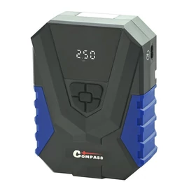 SPACE digitális autós kompresszor 12V / 230V – LED világítással és SOS funkcióval 07188