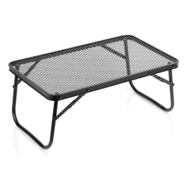 Összecsukható alumínium kempingasztal, fekete – 50 × 30 × 21 cm 489387