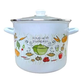 Zöldség mintás zománcozott fazék 24 cm 8,2 L 481685