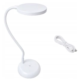 Érintővezérlésű LED asztali lámpa hajlítható karral, USB-C, fehér 12421