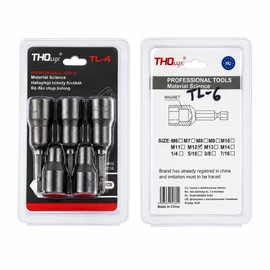 THOLux mágneses hatlapfejű dugókulcs-adapter készlet 5 részes TL-6