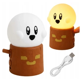 LED szellem éjszakai lámpa fatörzsben, USB-C, 2 világítási mód 12420