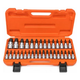 34 részes Torx bitfej- és dugókulcskészlet kofferben 84013