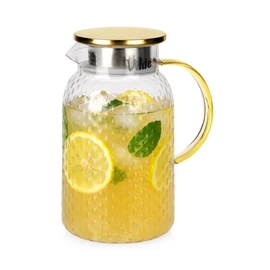 Hőálló üvegkancsó szűrős fedéllel 1,5L 139863