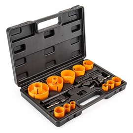 Powermat Bimetall lyukasztókészlet fémhez és fához 17db PM-ZODM-17ET