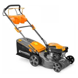 Powermat önjáró benzines fűnyíró – 149 cm³, 5 LE, 40 literes fűgyűjtővel PM0976