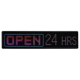 Programozható LED fénycsík és futófényes reklámtábla 90x19 11538