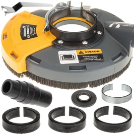 POWERMAT porelszívó védőburkolat sarokcsiszolóhoz – 115/125mm PM0747