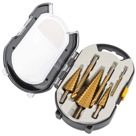 6 részes HSS lépcsős- és marófúrószár-készlet – 4–32 mm PM1458
