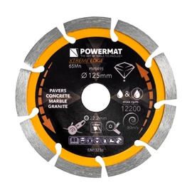 POWERMAT Extreme Edge gyémánt vágótárcsa – 125 mm PM1495