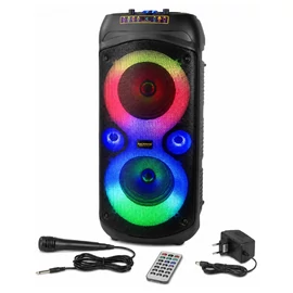 Avcrowns hordozható Bluetooth hangszóró RGB világítással és mikrofonnal AO-8821