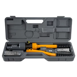 Powermat hidraulikus kábelprés 6–300 mm², 12 tonnás préserővel, 14 préspofával PM1468