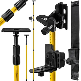 Powermat teleszkópos feszítőrúd lézeres szintezőhöz – 192–400 cm PM1588