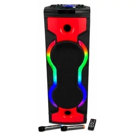 Hordozható party hangszóró RGB világítással, 2 mikrofonnal YR-2204