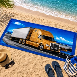 Színes mintás strandtörölköző (70x140 cm) H-70X140-12