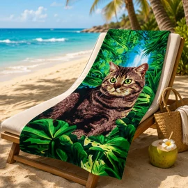 Színes mintás strandtörölköző (70x140 cm) H-70X140-17