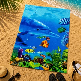 Színes mintás strandtörölköző (70x140 cm) H-70X140-8