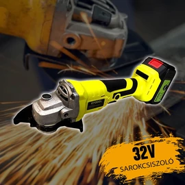 Ryodel akkus sarokcsiszoló két akkumulátorral