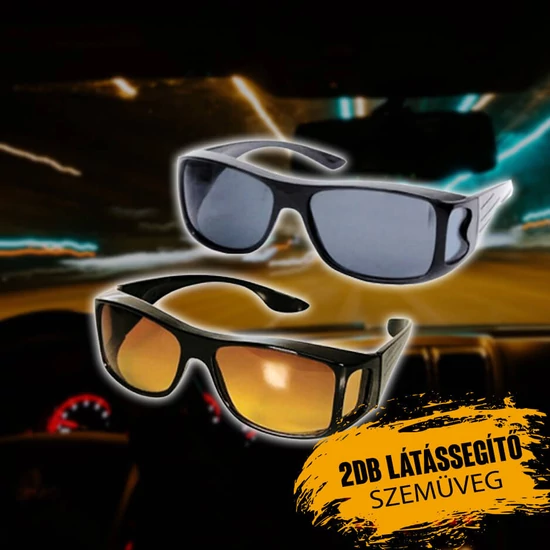 HD Vision autós látássegítő szemüveg 2db