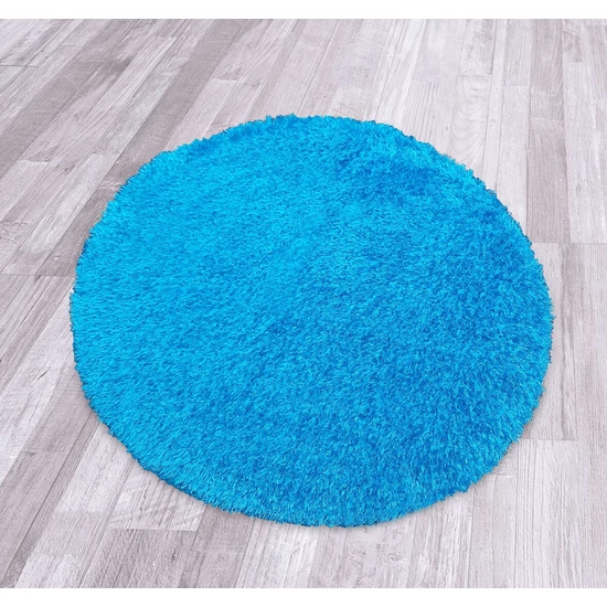 Puffy egyszínű kerek szőnyeg