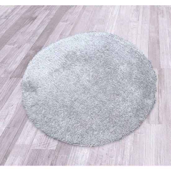 Puffy egyszínű kerek szőnyeg
