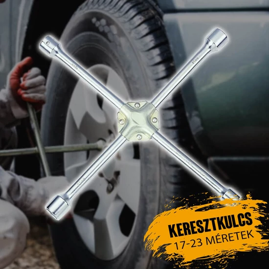 Keresztkulcs 17-23 méret