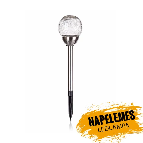 Napelemes kerti ledlámpa glass 10