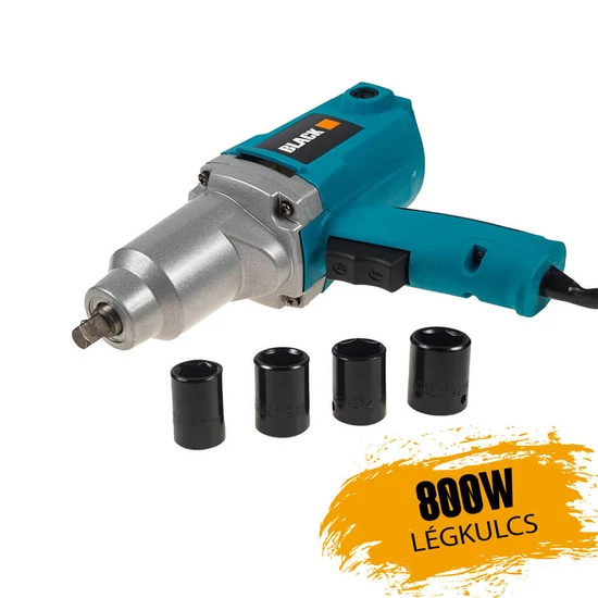 BLACK elektromos légkulcs dugókulcs készlettel - 12060