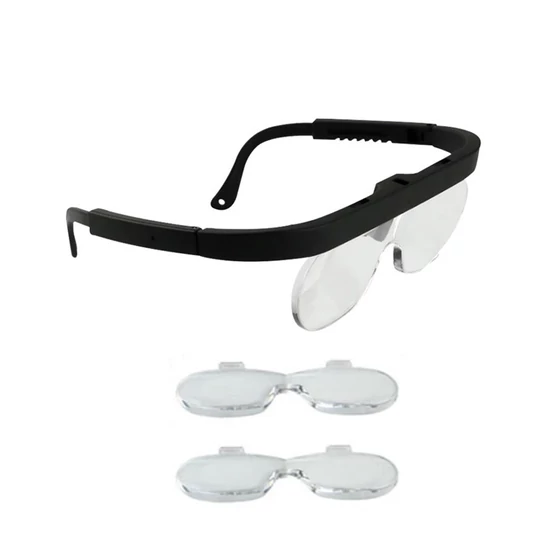 Nagyító szemüveg 3db lencsével