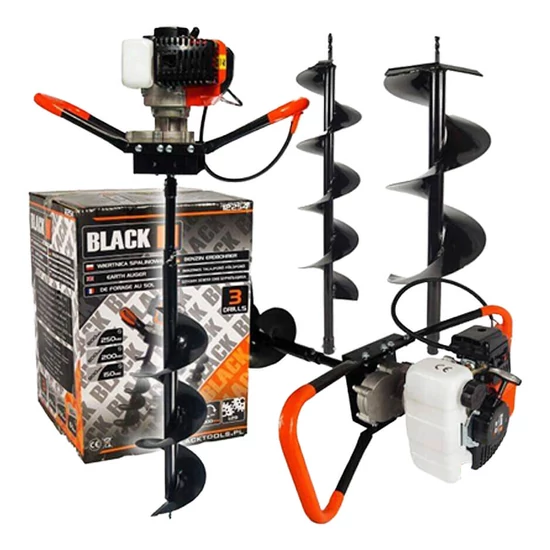 Black benzinmotoros talajfúró 3 fúrófejjel 5200EA - 12261