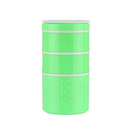 Victor 3 részes rozsdamentes mini ételhordó zöld V-1033-Z