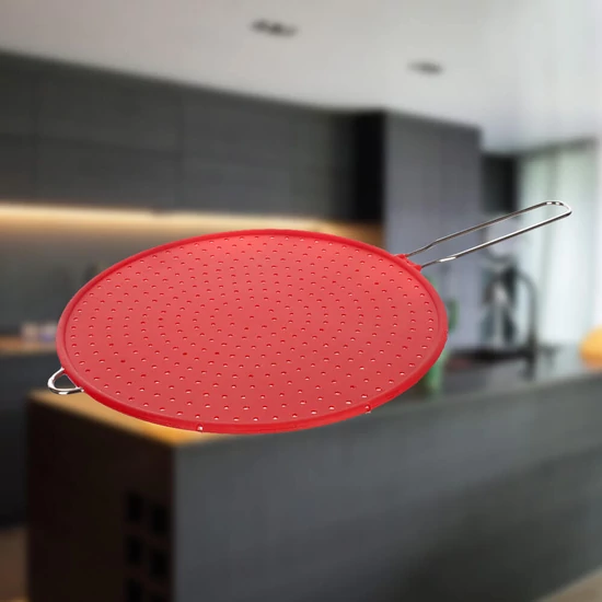 Szilikon fröccsenésgátló CULINARIA Red 28 cm