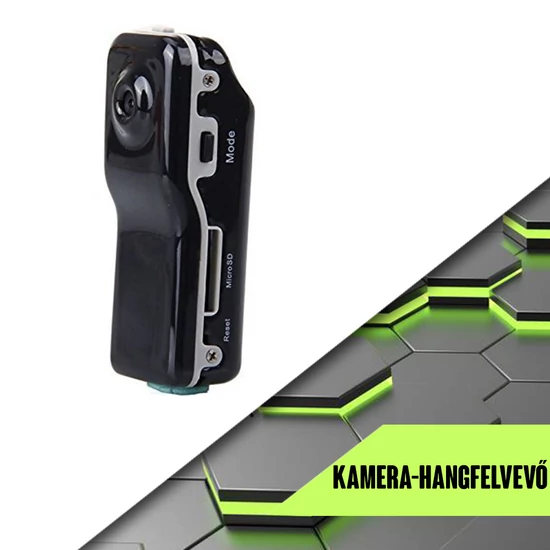 Mini kamera és hangfelvevő