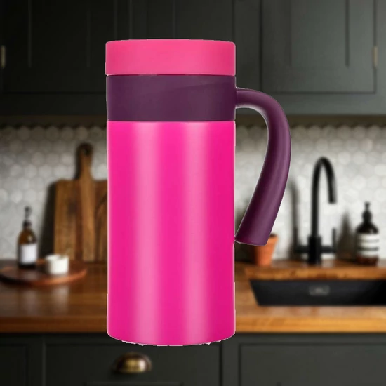 BANQUET Utazó bögre GREG 360 ml, rózsaszín  48787006