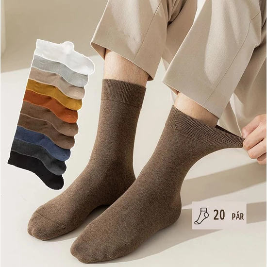 20 pár férfi zokni