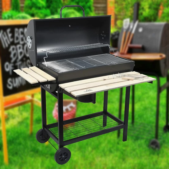 Faszén grill BARREL 13044