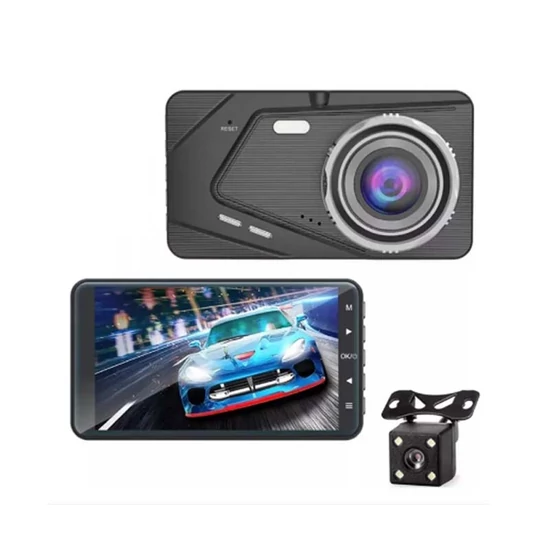 Autós videórögzítő, széles látókörű, tolató kamerával BX50