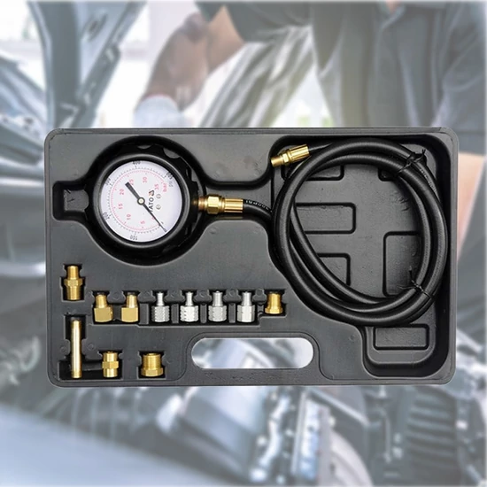 Yato YT-73030 Olajnyomásmérő készlet 12 részes