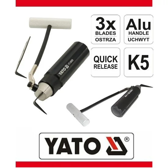 Szélvédő-kivágó kés YT-0659