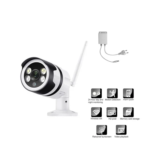 Jortan IP megfigyelő kamera Wi-Fi HD vízálló  JT-82216 